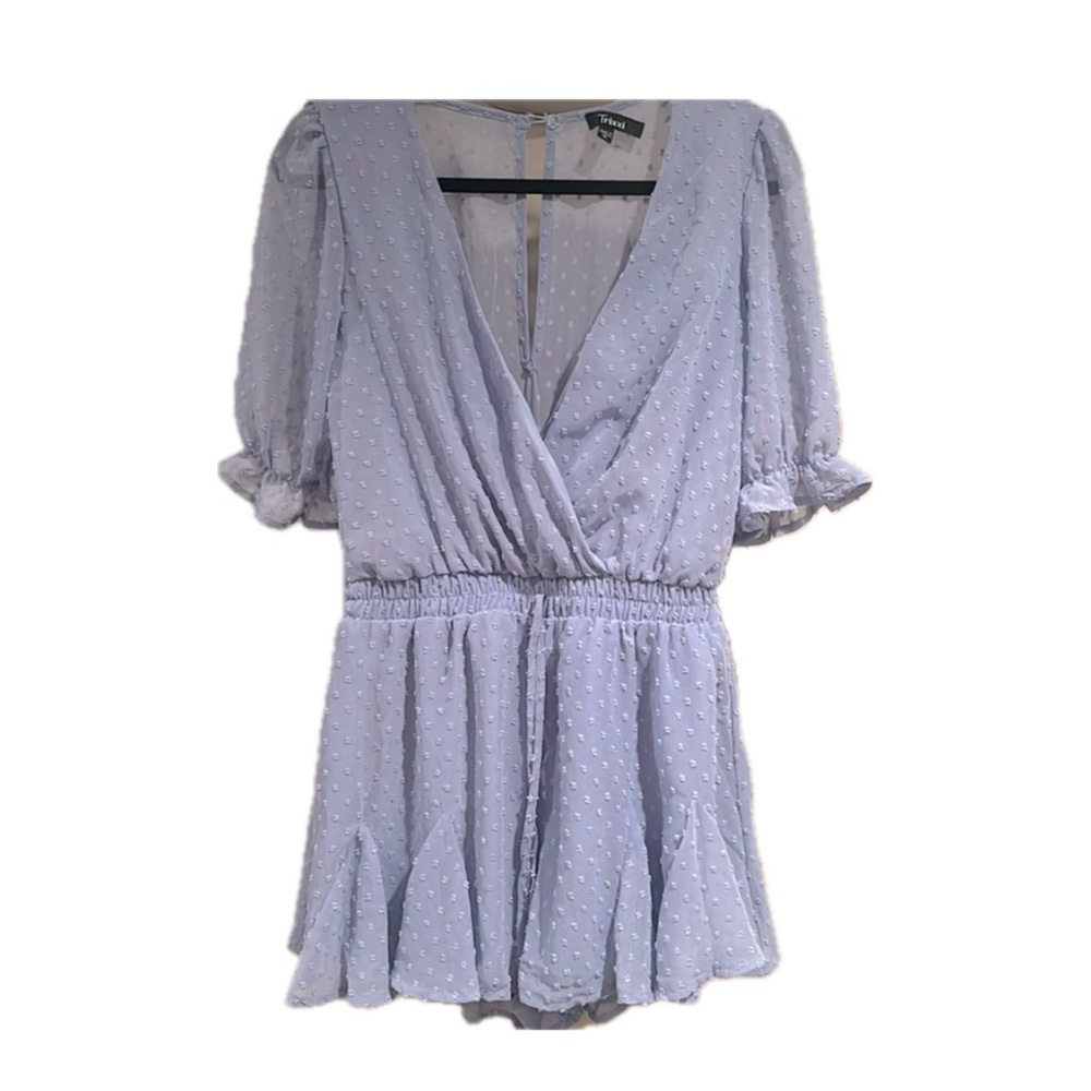 NWOT Trixxi Baby Blue Romper